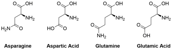 Acid and amide structures